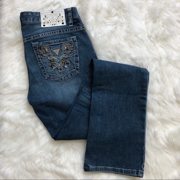 guess studded jeans